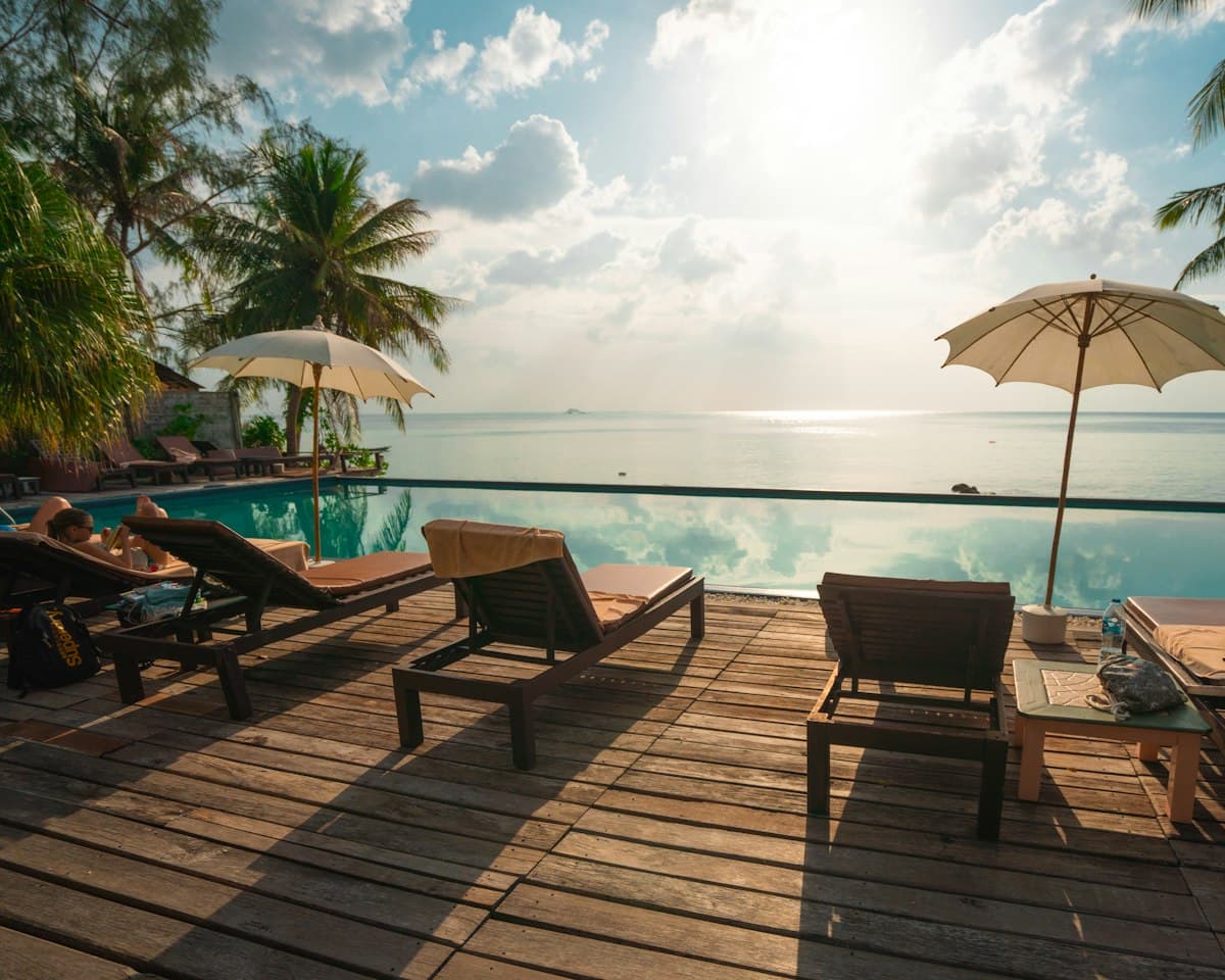 Luxury beachfront resort